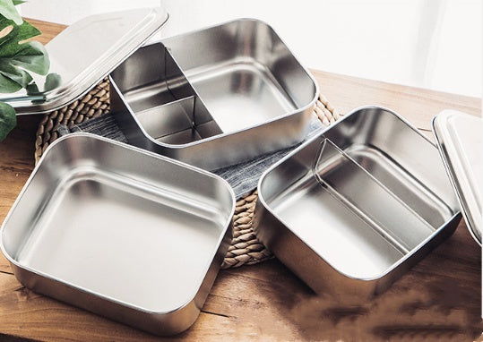 Portable Full Stainless Steel Lunch Box with Divider