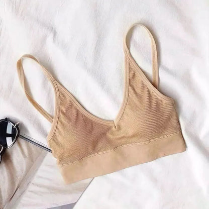 Women Bras Tube Top Seamless Underwear U Back Cropped Top Active Bra Fitness Top Lingerie Women Top Removable Pad