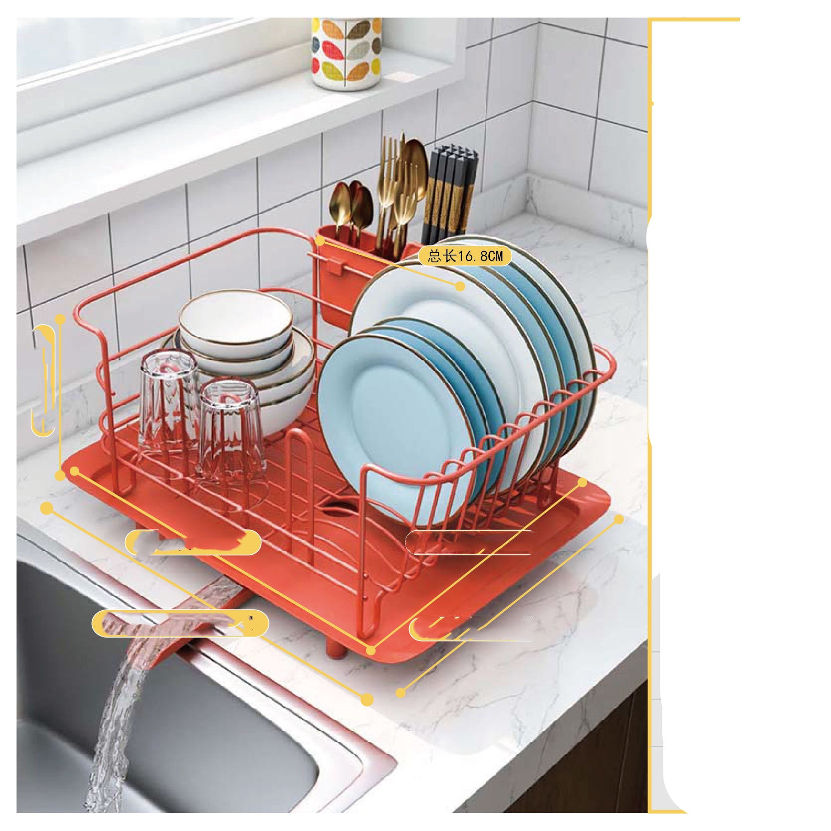 Stainless Steel Dish Rack – Drain Rack & Kitchen Shelf