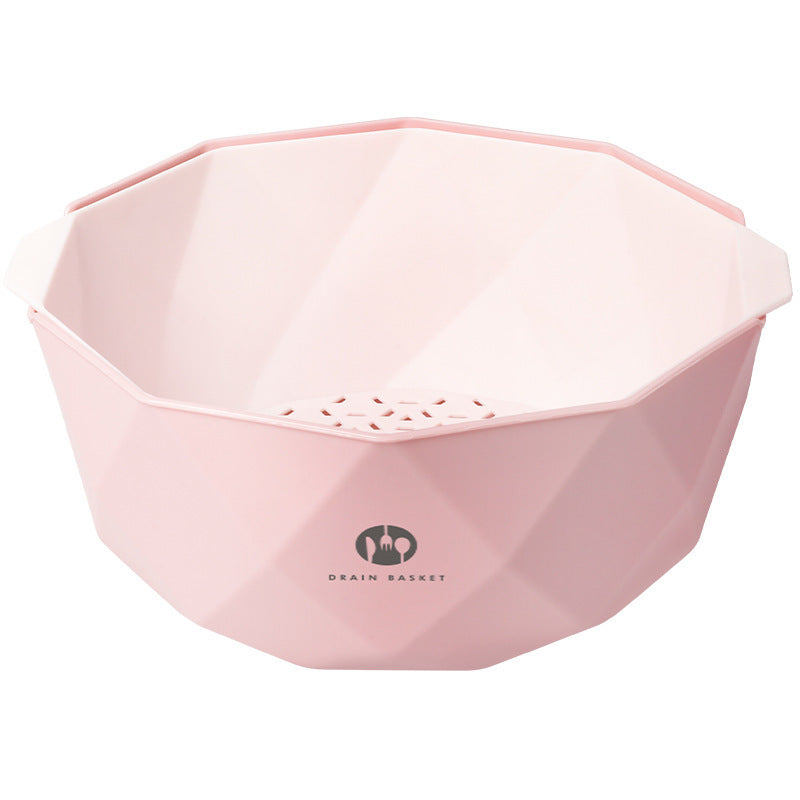 Double-Layer Vegetable Sink Plastic Drain Basket