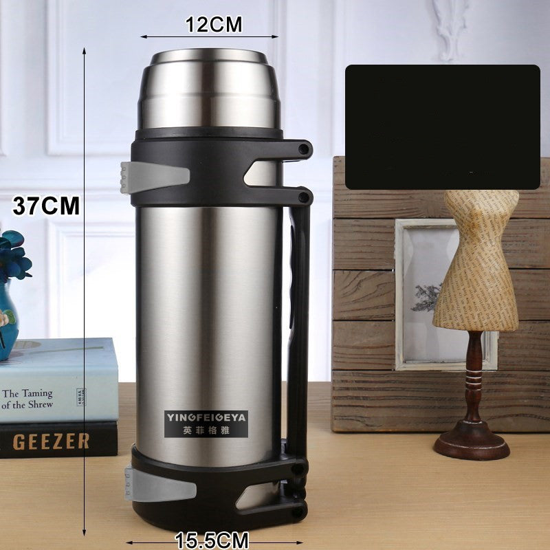 2 Liter Stainless Steel Thermos Flask: Keep Drinks Hot or Cold for Extended Periods