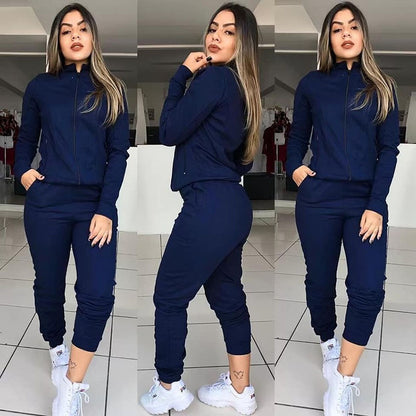 Long Sleeve Pants Suit Two-piece Sets