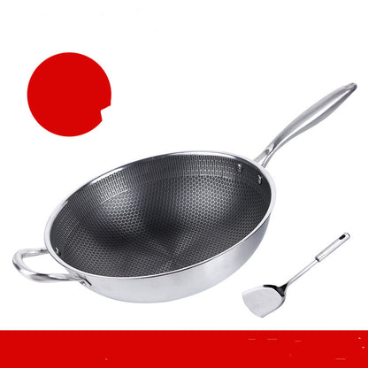 Stainless Steel Wok – Non-Stick Pan for Induction and Gas Stoves