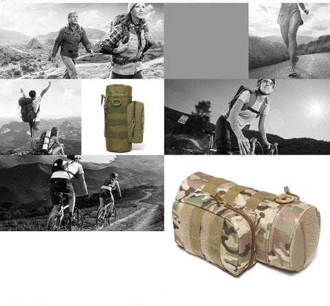 Tactical Camouflage Water Bottle Pouch with Molle System