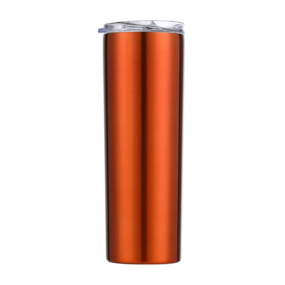 Skinny Tumbler Thermos Beer Wine Mug With Straws