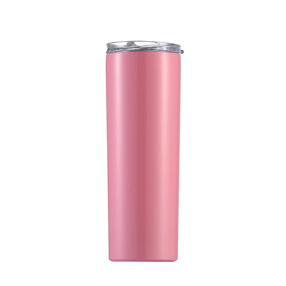 Skinny Tumbler Thermos Beer Wine Mug With Straws