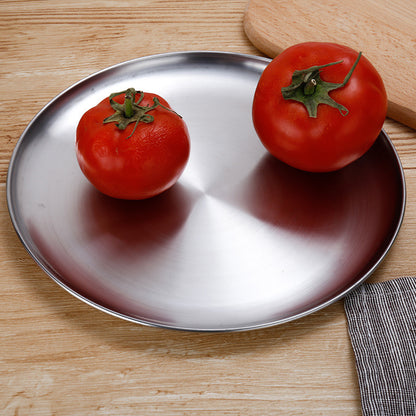 Stainless Steel Korean Barbecue Plate Fruit Plate