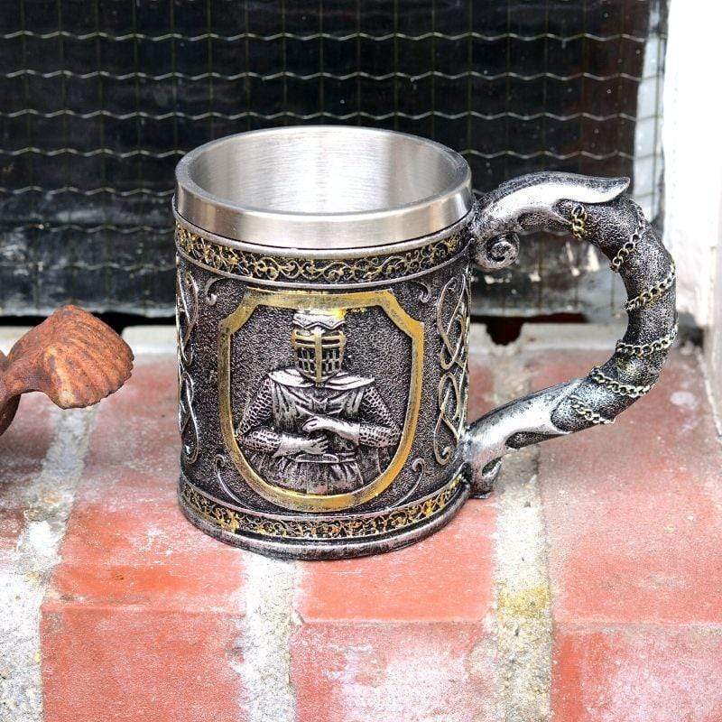Medieval Templar Crusader Knight Tankard