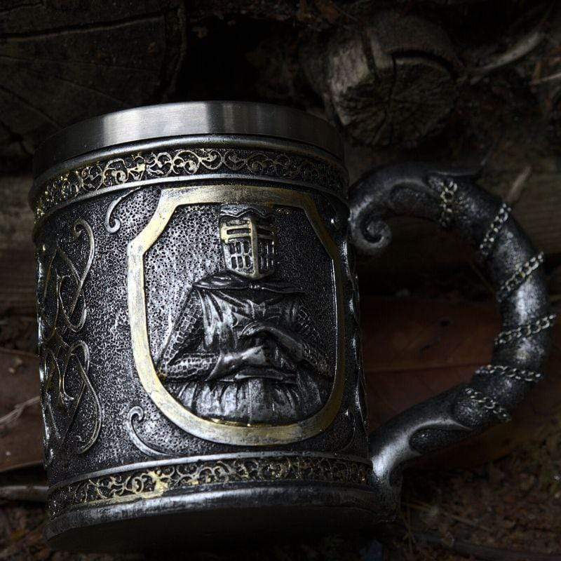 Medieval Templar Crusader Knight Tankard