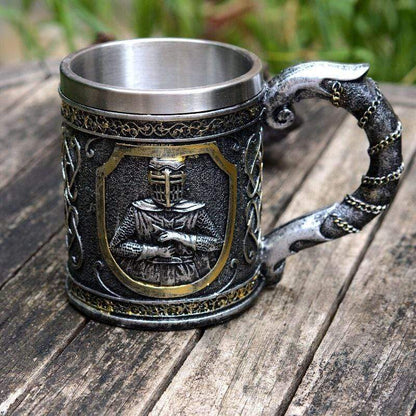 Medieval Templar Crusader Knight Tankard
