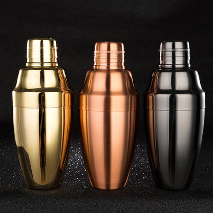 Stainless Steel Japanese-Style Cocktail Shaker – Three-Stage Bar Tool Shaker Cup