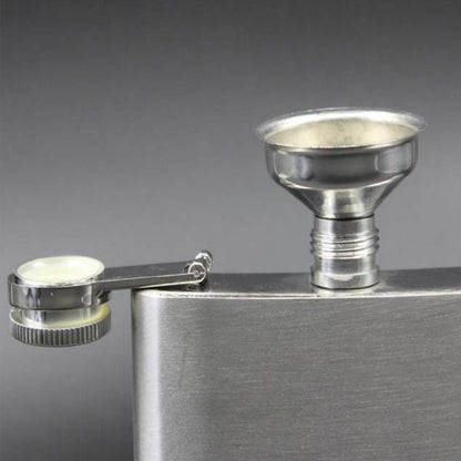 Stainless Steel Hip Flask Matching Funnel Mini Wine Bottle Funnel