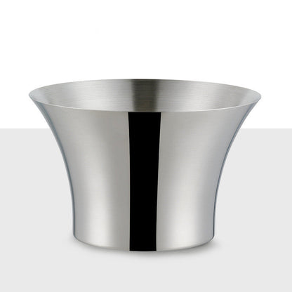 Stainless Steel Champagne & Ice Bowl – Golden Salad & Champagne Bucket