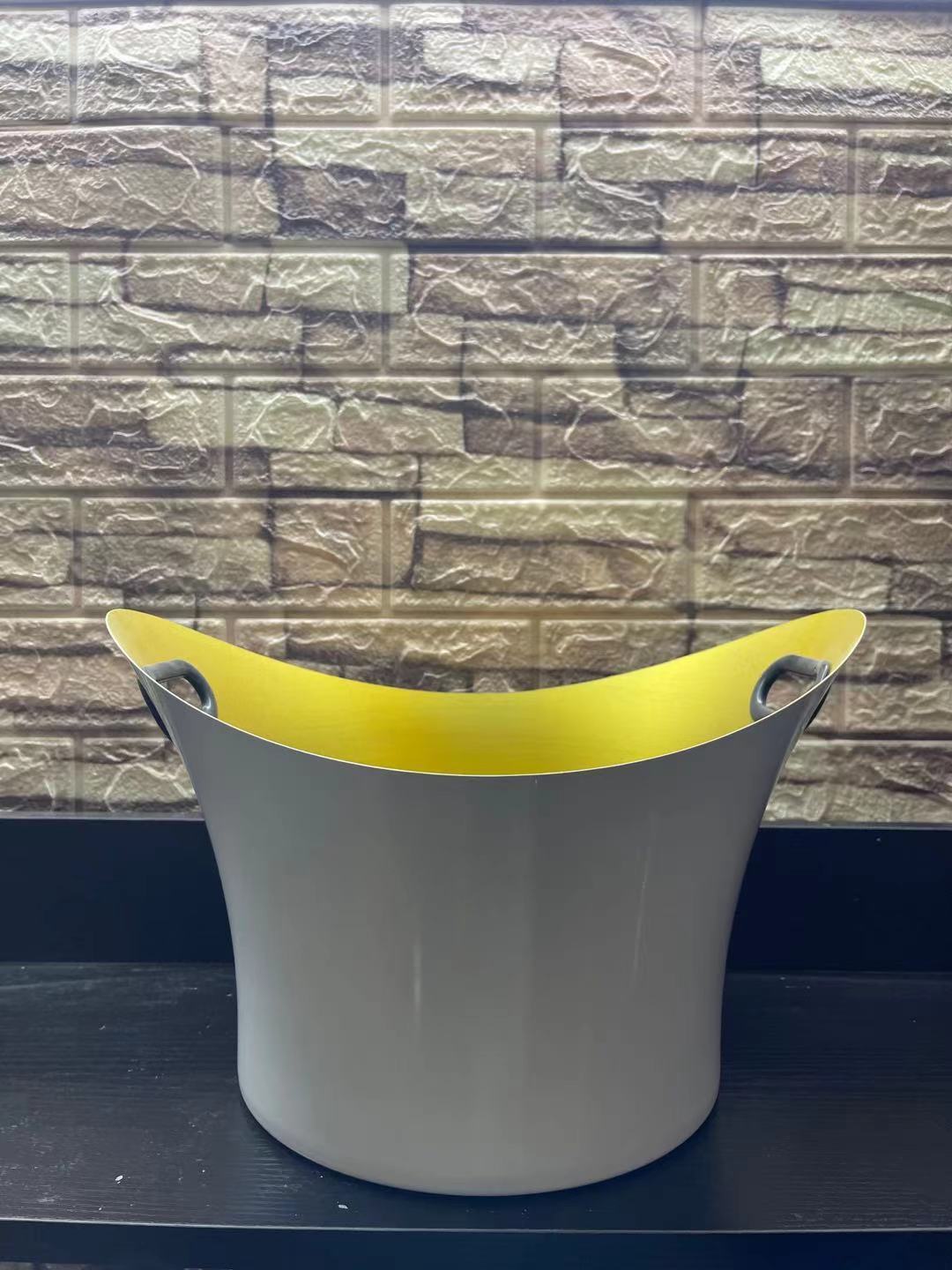 Stainless Steel Champagne & Ice Bowl – Golden Salad & Champagne Bucket