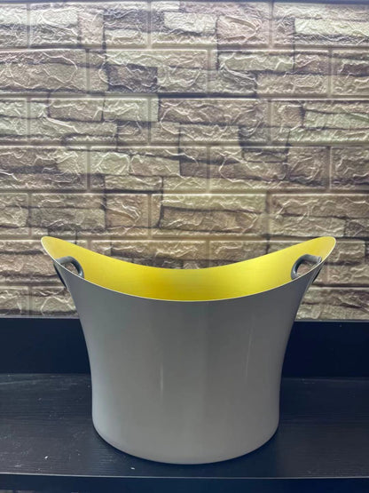 Stainless Steel Champagne & Ice Bowl – Golden Salad & Champagne Bucket