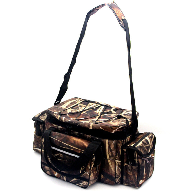 Single Shoulder Bag Large Capacity Fishing Gear Single Shoulder Bag F104 Straw