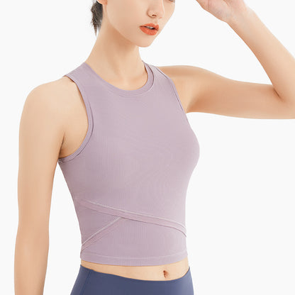Cross-Waist Active Crop