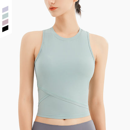 Cross-Waist Active Crop