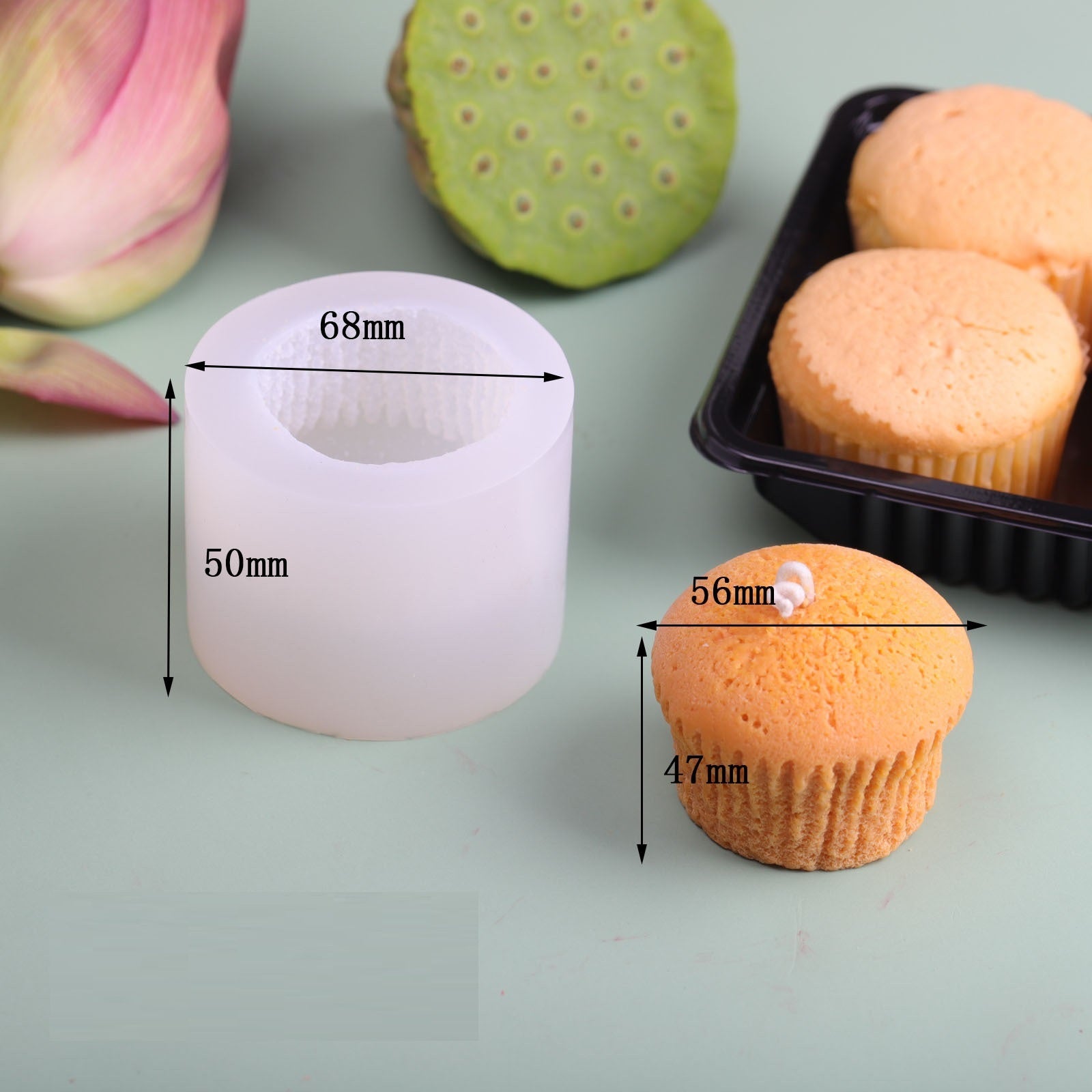 Vintage Cake Scented Candle Silicone Mold