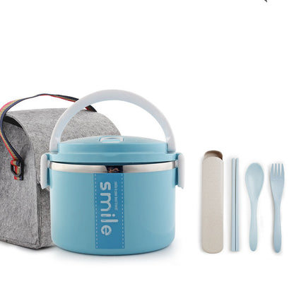 Stainless Steel Round Lunch Box – Durable & Portable Food Container