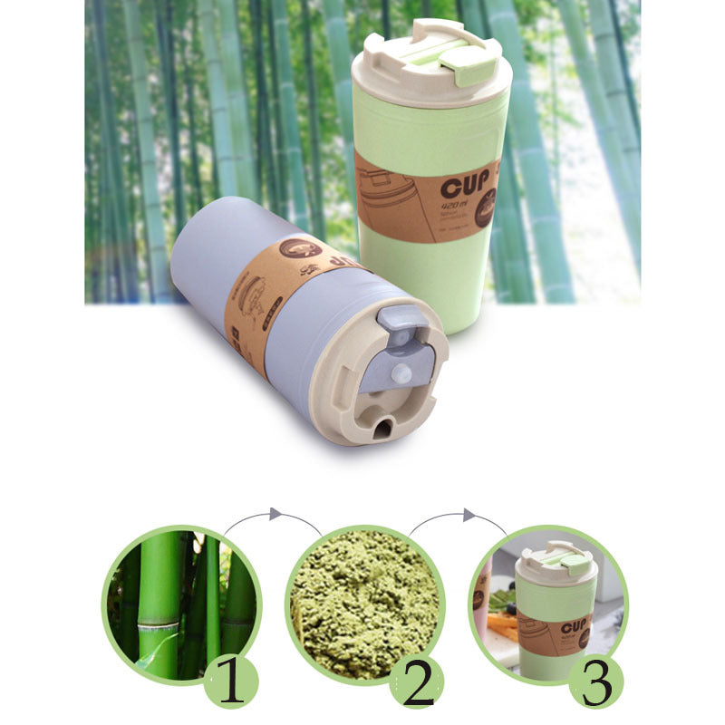 Portable Practical Reusable Bamboo Fiber Coffee Cups