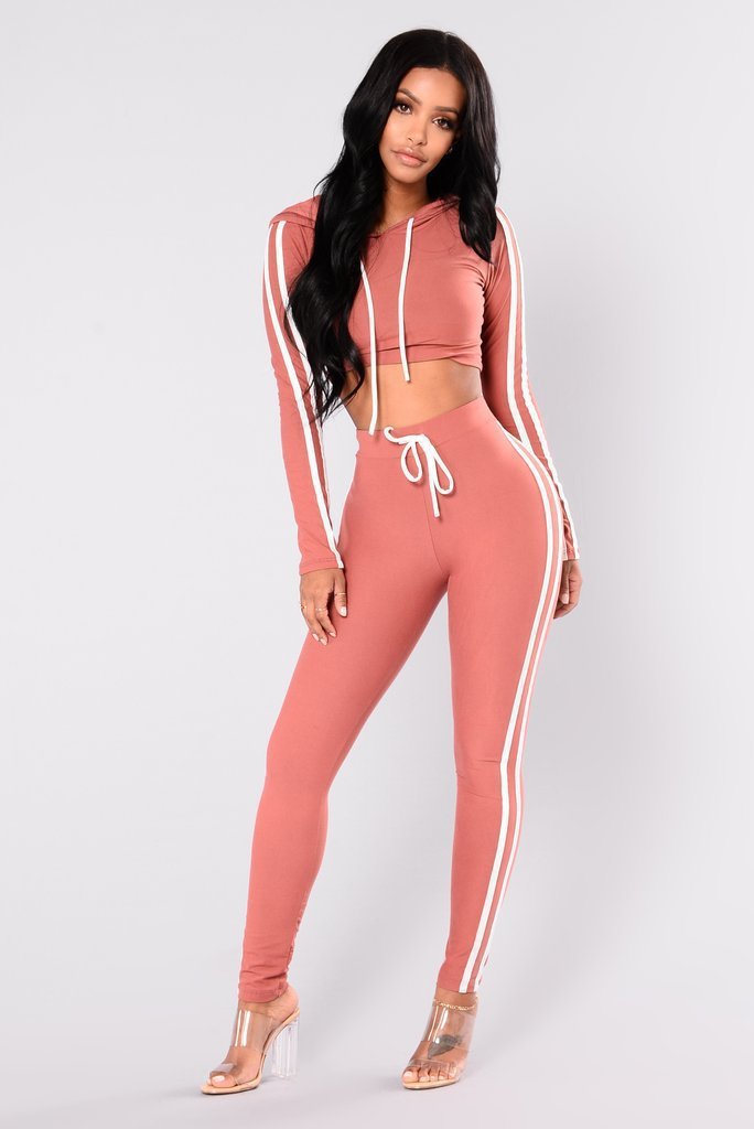 Ladies Tracksuit Crop Top Hoodies