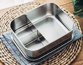 Portable Full Stainless Steel Lunch Box with Divider