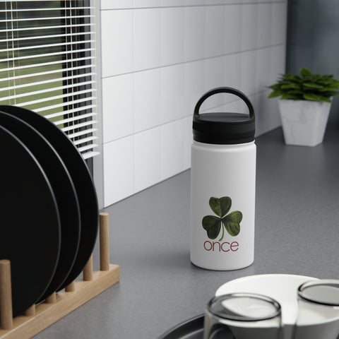 Once Stainless Steel Water Bottle, Handle Lid