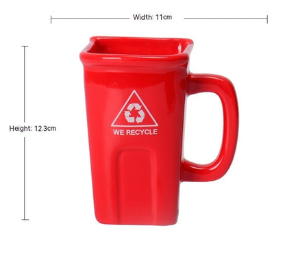 Novelty Recycle Bin Mug: A Fun and Eco-Conscious Way to Sip!