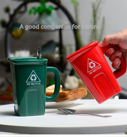 Novelty Recycle Bin Mug: A Fun and Eco-Conscious Way to Sip!