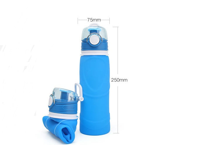 Foldable Silicone Water Bottle – Food-Grade, Portable Travel Cup