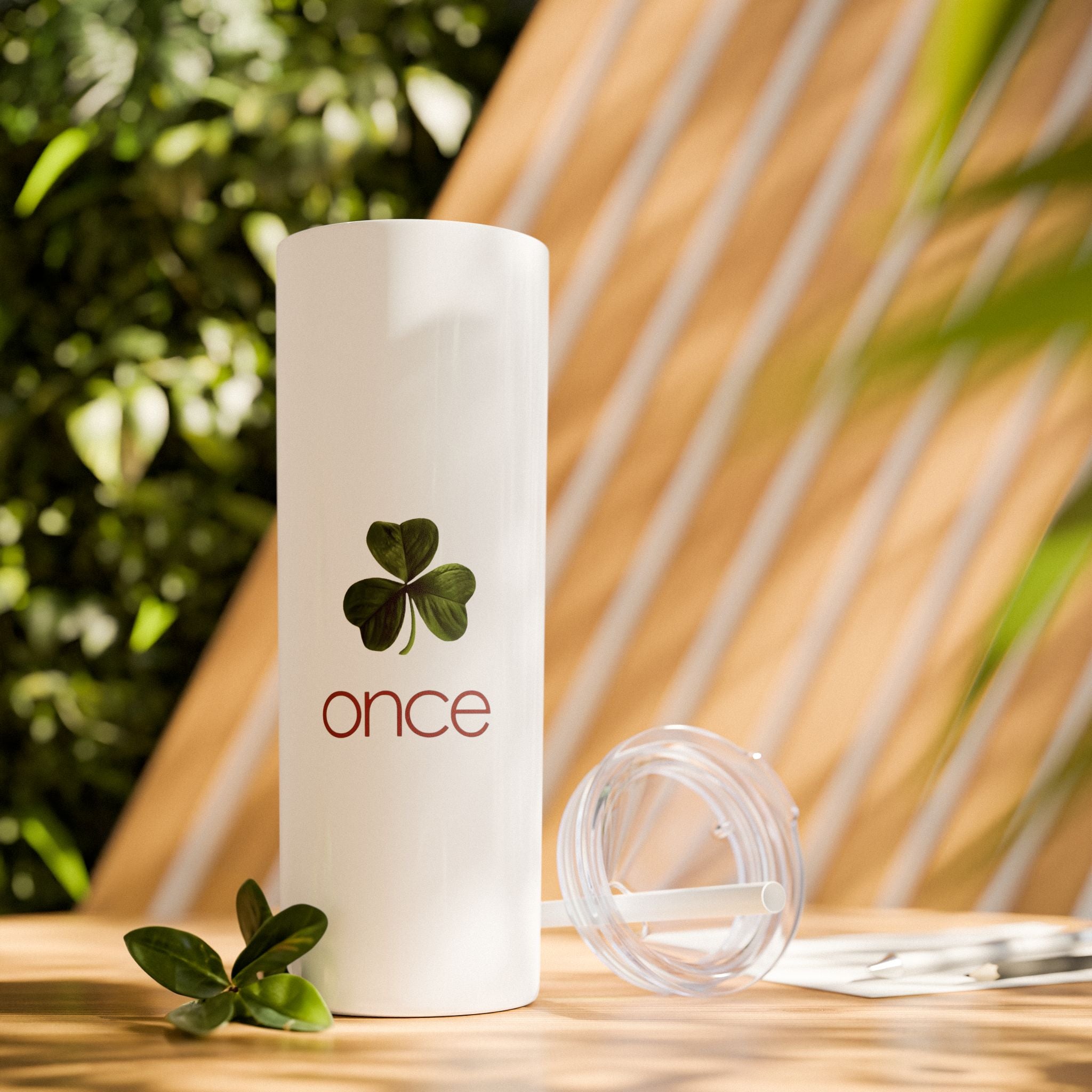 Once Skinny Tumbler with Straw, 20oz