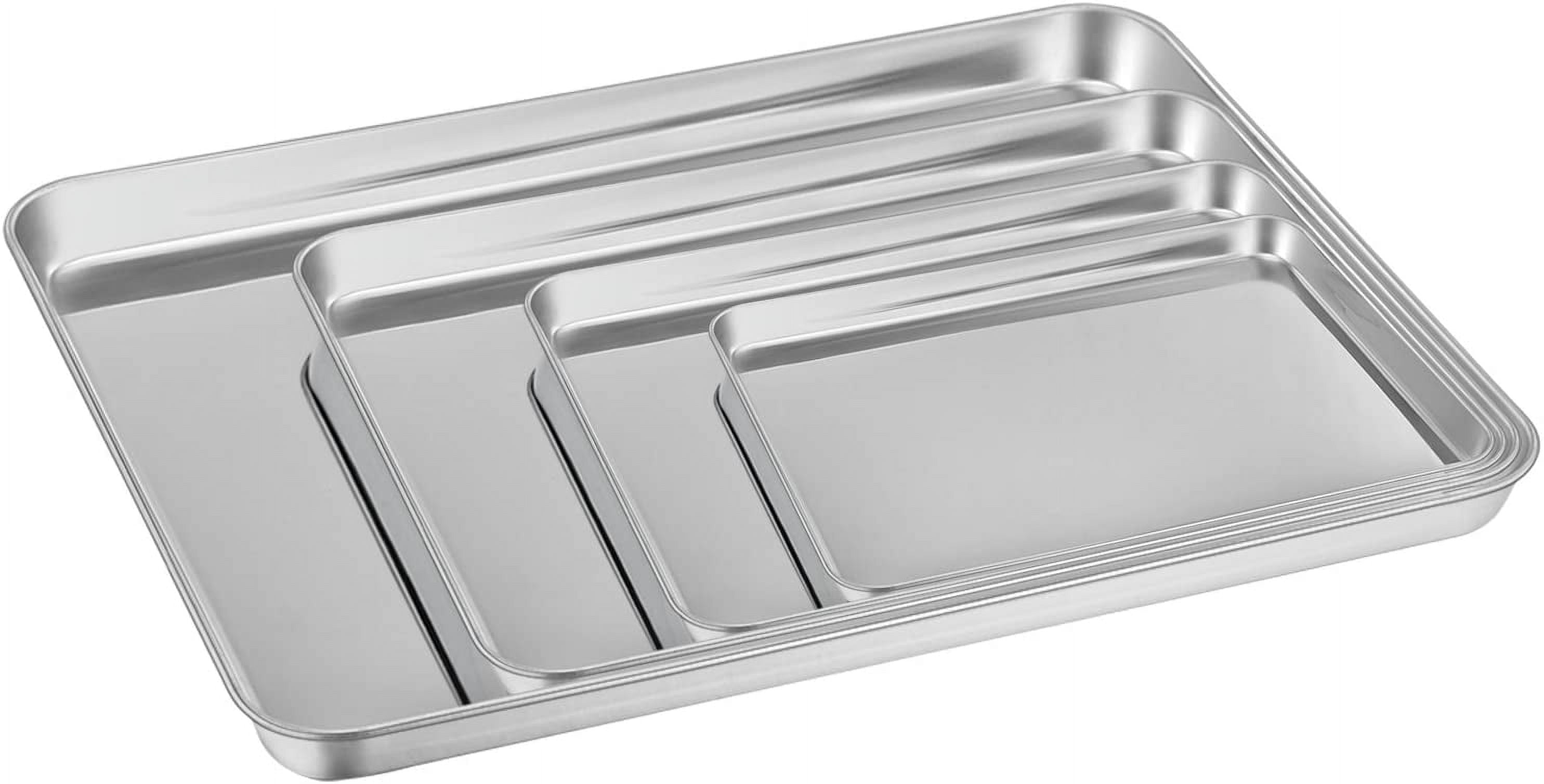 26 X 20 X 2.5 Cm Stainless Steel Baking Sheet Pan, Healthy & Non Toxic, Easy Clean & Dishwasher Safe