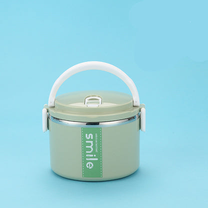 Stainless Steel Round Lunch Box – Durable & Portable Food Container