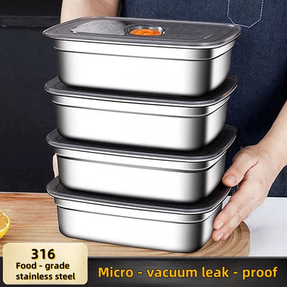 Stainless Steel Box Student Lunch Box with Lid Lunch Bento Food Box Outdoor Picnic Camping