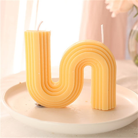 Modern Wavy Arch Scented Candle