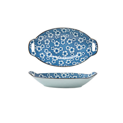 Binaural Boat-shaped Fish Dish