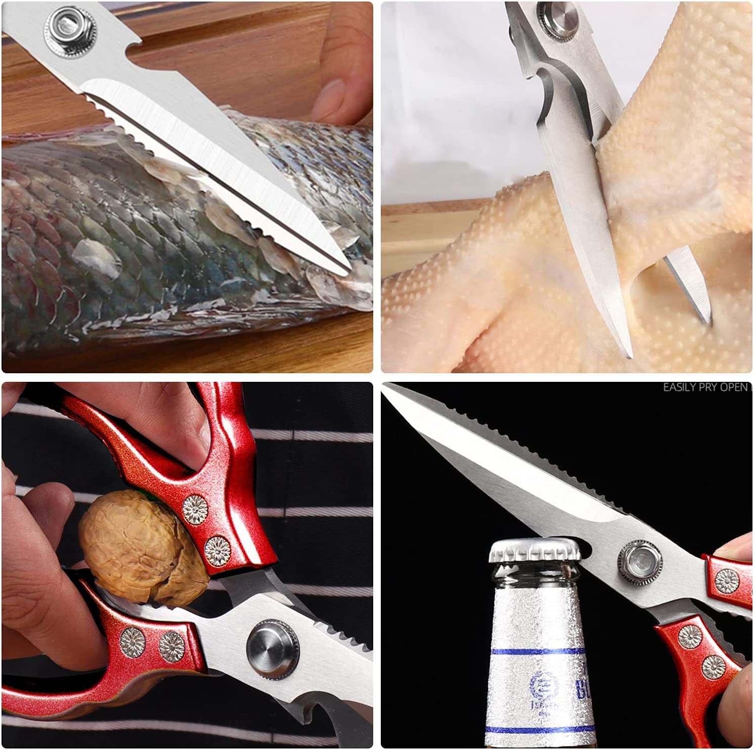 Heavy Duty Sharp Kitchen Scissors Cooking Shears for Meat