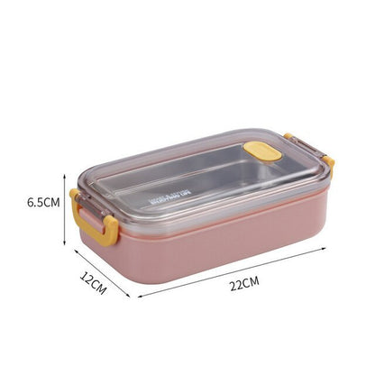 Rectangular Stainless Steel Insulated Lunch Box – Keep Food Hot or Cold