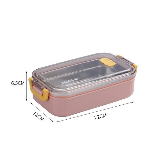 Rectangular Stainless Steel Insulated Lunch Box – Keep Food Hot or Cold
