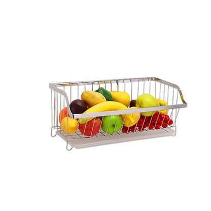 Stainless Steel Non-perforated Wall Hanging Bowl Drain Rack Pot
