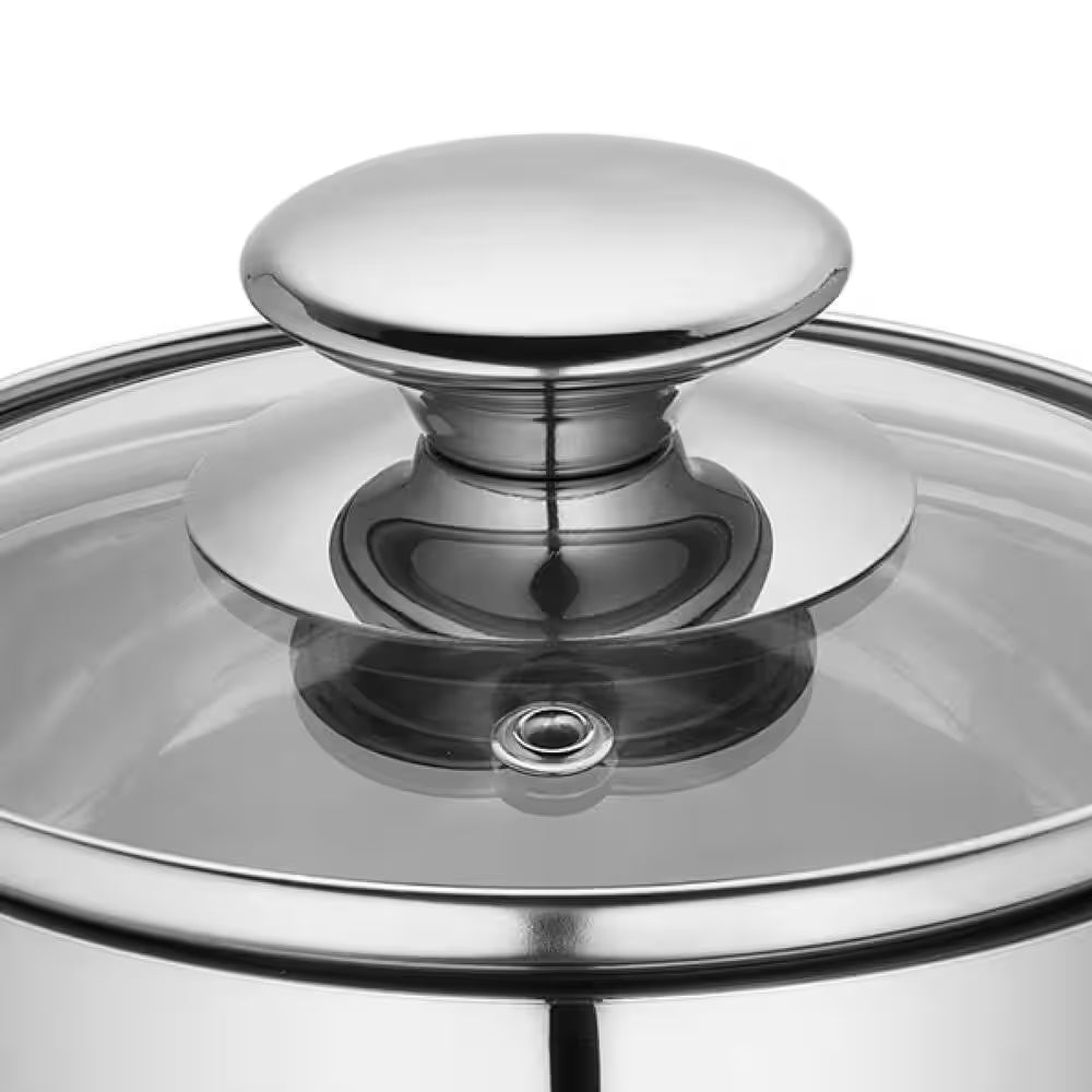 1 Qt. Stainless Steel Stock Pot with Glass Lid