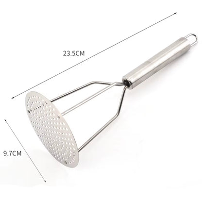 Stainless Steel Potato Masher Crush Vegetable Fruit Press Maker Kitchen Tool 