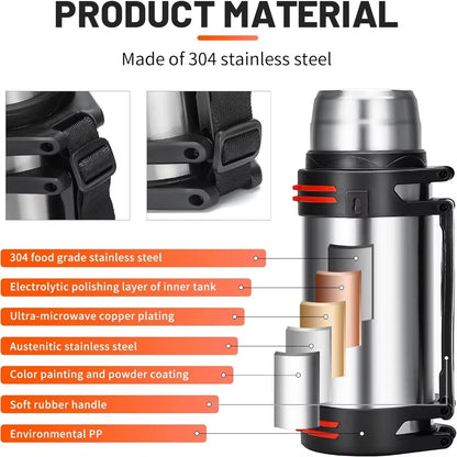 Large Capacity Stainless Steel Thermos Bottle Water