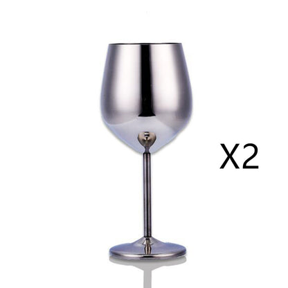 Stainless Steel Wine Glass – Durable & Stylish