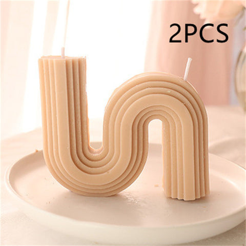 Modern Wavy Arch Scented Candle