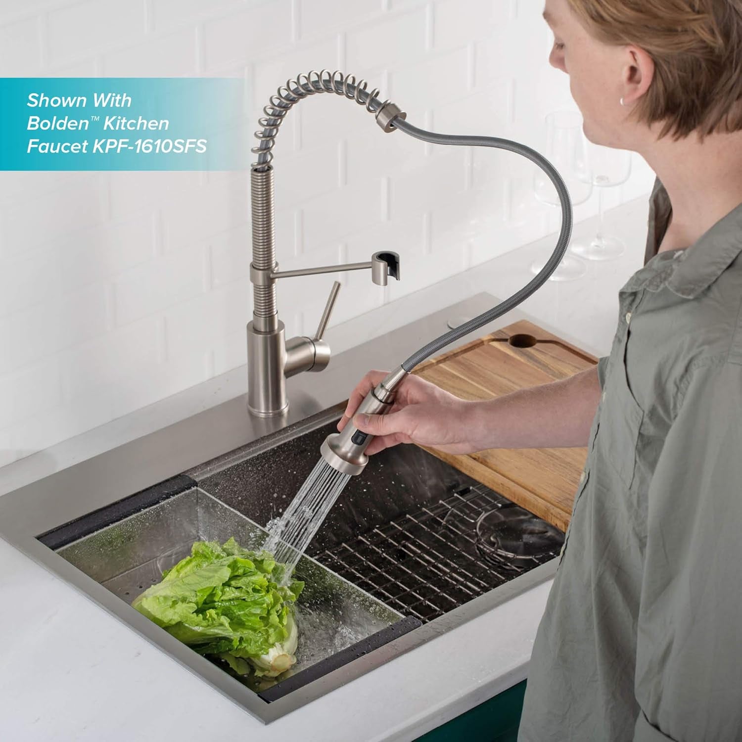 Stainless Steel Colander for Workstation Kitchen Sink, CS-6