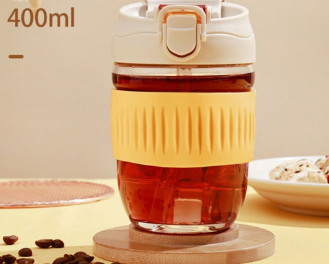 Fruit Infuser Water Bottle with Built-in Straw 650ml