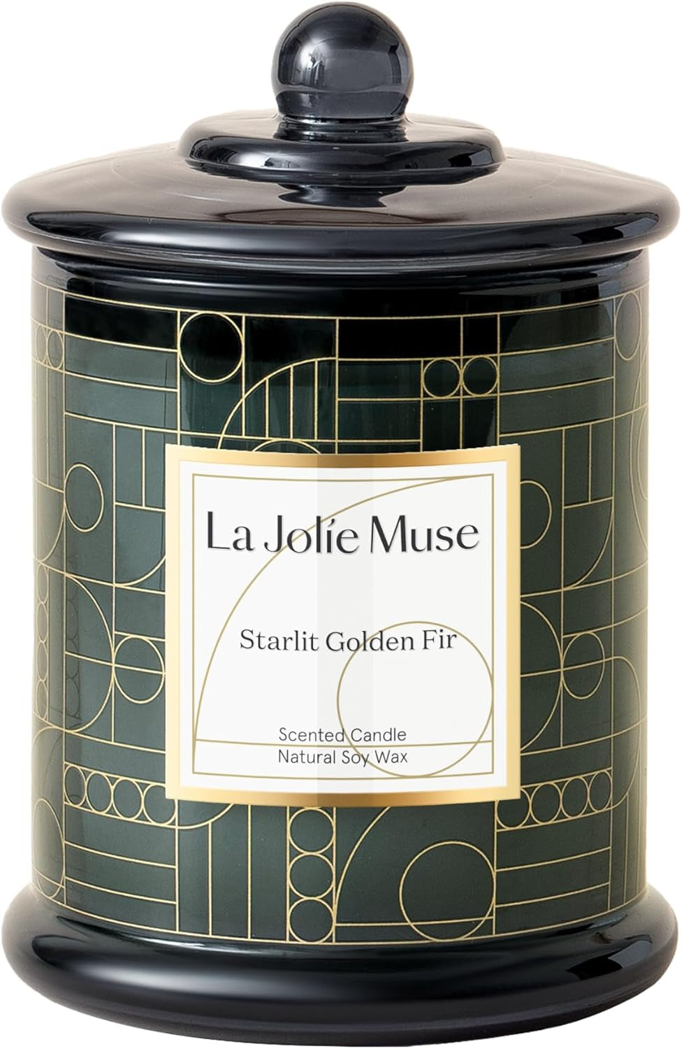Christmas Candle, Cedarwood & Cypress Holiday Gifts, 75 Hours Long Burning, Natural Soy Candle Gift, Fancy Jar Decorative