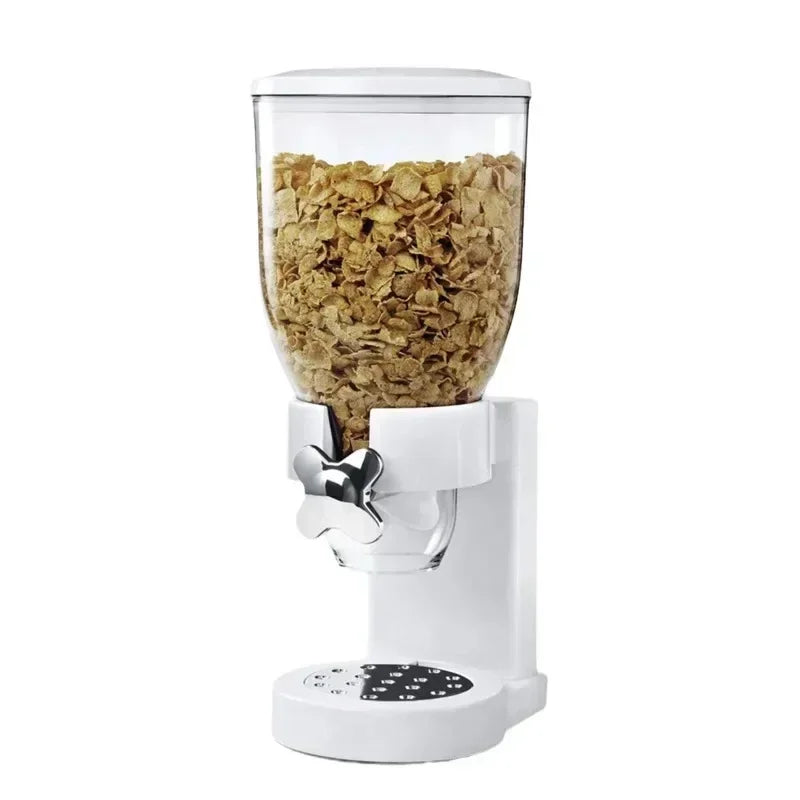 Rotating Button Extraction Kitchen Cereal Jars and other Food Dispenser, Airtight High Kitchen Miscellaneous Grain Sealed Jar